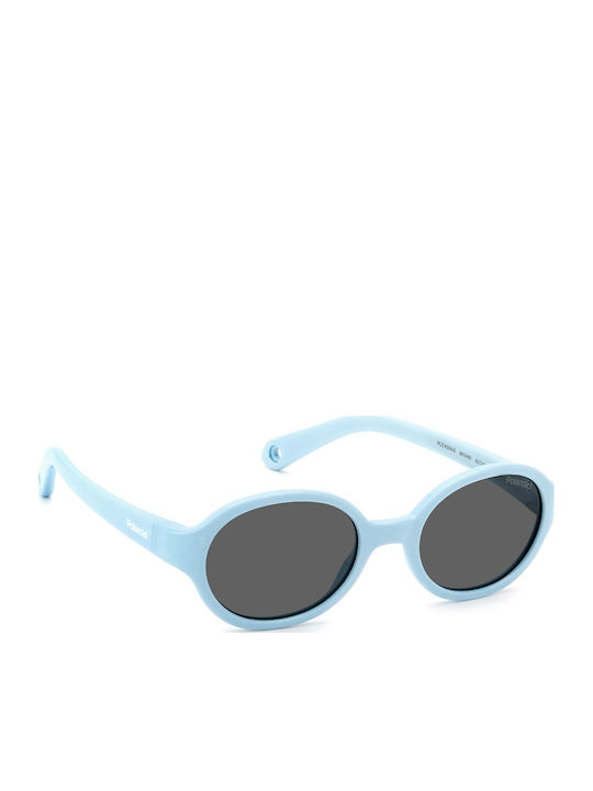 Polaroid Oval Baby Sunglasses with Polarized Lens Blue for 1-4 Years