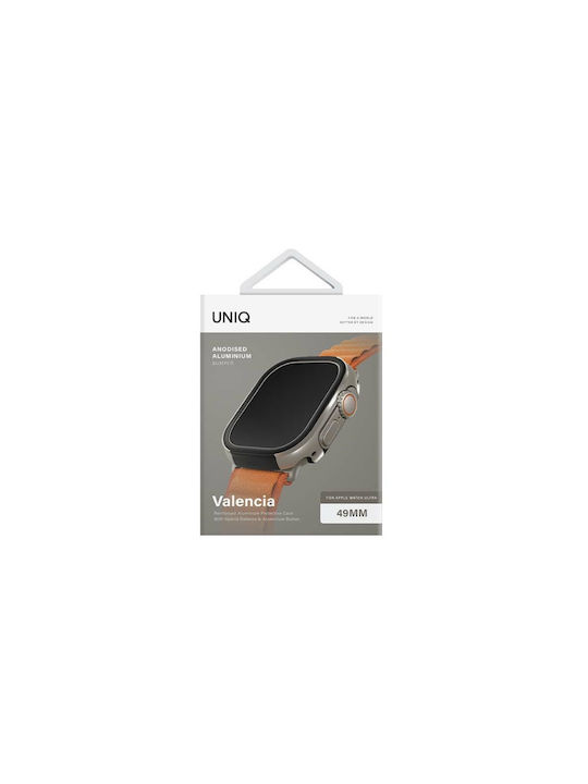 Uniq Valencia Plastic Case Titanium Silver for Apple Watch Ultra 49mm