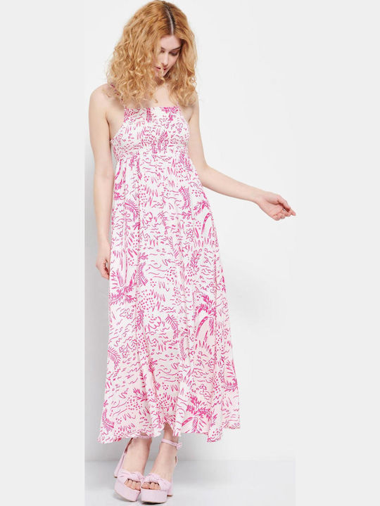 Sommer Midi Damenkleid Rosa