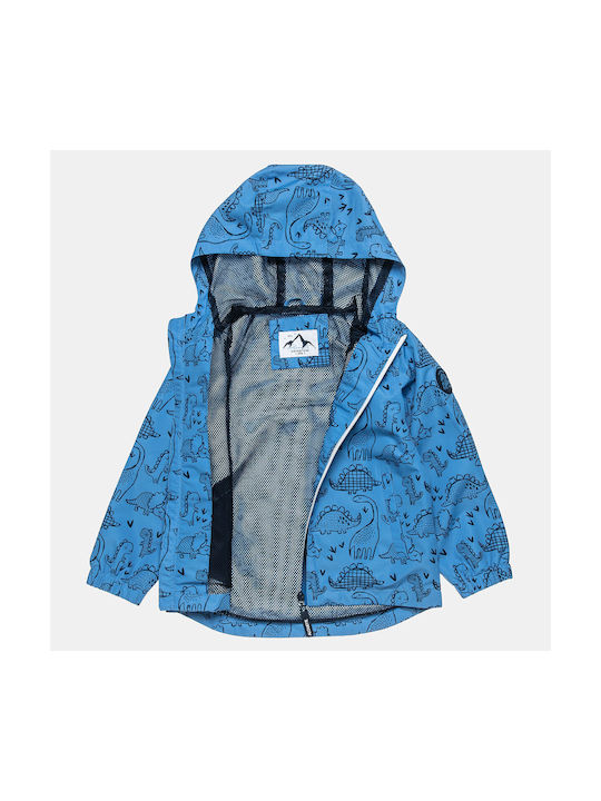 Alouette Waterproof Kids Casual Jacket short Hooded Blue