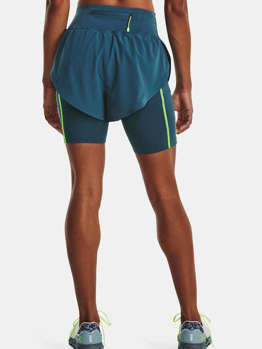 Under Armour Women's High Waist Sport Shorts Blue