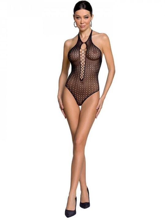 Passion BS088 Sexy Κορμάκι με Δαντέλα Bodystocking Teddy Black