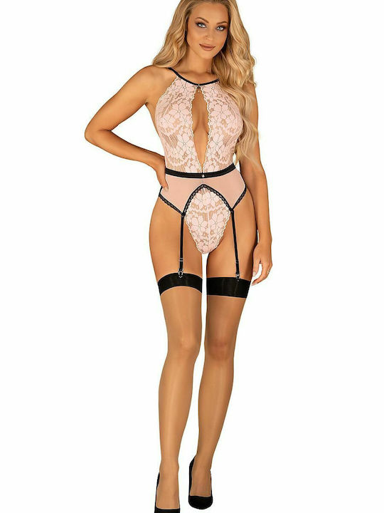 Obsessive Lilines Sexy Bodysuit Rosa