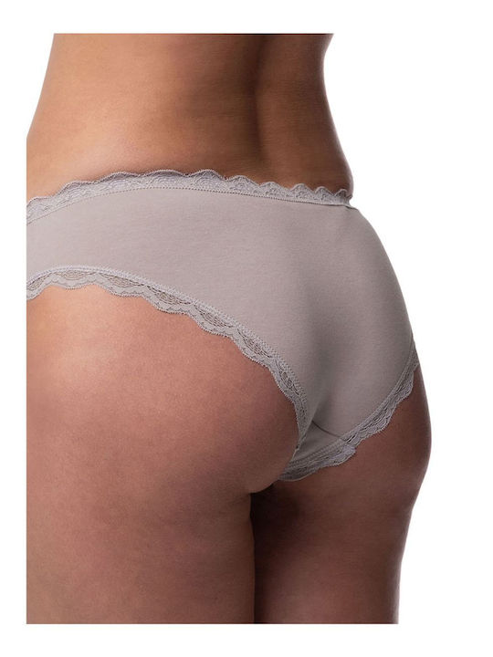 Βαμβακερά Γυναικεία Slip 2Pack Ecru / Mocca