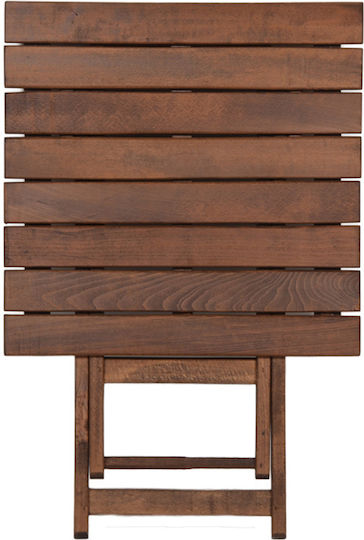 Table Retto Foldable 60x60x71cm Brown Table Retto Foldable 60x60x71cm Brown