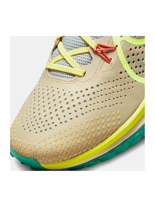 React Pegasus Trail 4 Sport Shoes Trail Running Team Gold / Baltic Blue / Stadium Green / Volt