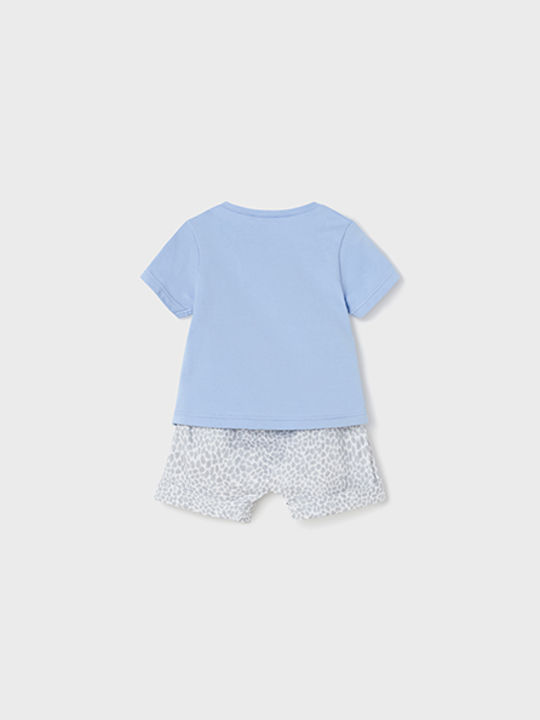 Mayoral Kinder Set mit Shorts Sommer 2Stück Hellblau