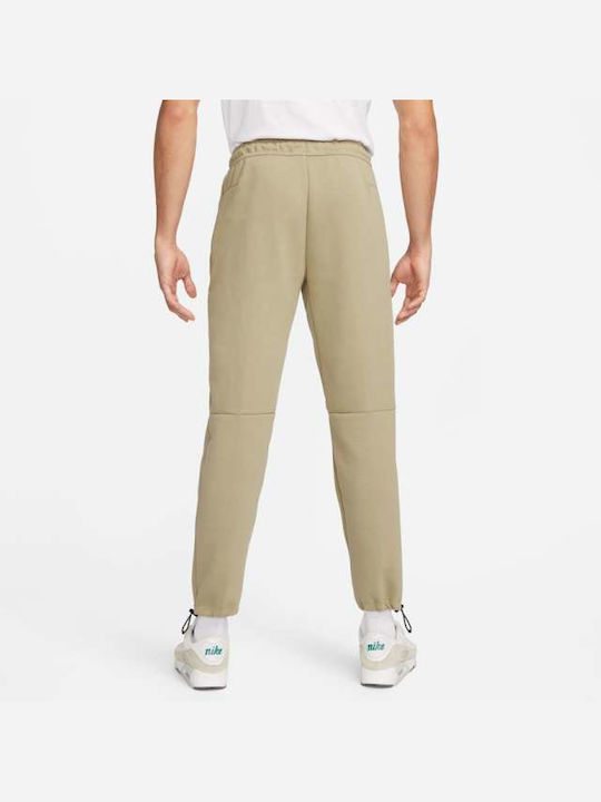 Nike Men's Fleece Sweatpants with Rubber Khaki