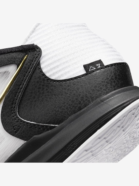 Kyrie 5 Low Low Basketball Shoes White / Metallic Gold Black