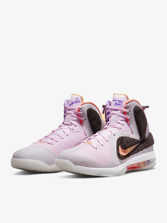 LeBron IX Ψηλά Μπασκετικά Παπούτσια Ροζ