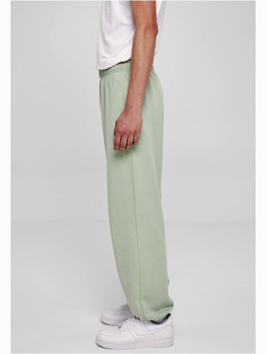 Urban Classics Men's Sweatpants with Rubber Vintage Green