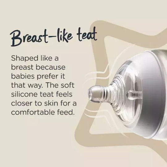 Tommee Tippee Σετ Πλαστικά Μπιμπερό Closer To Nature Κατά των Κολικών με Θηλή Σιλικόνης για 3+ μηνών Ροζ Kindness - Pink / Purple 340ml 2τμχ