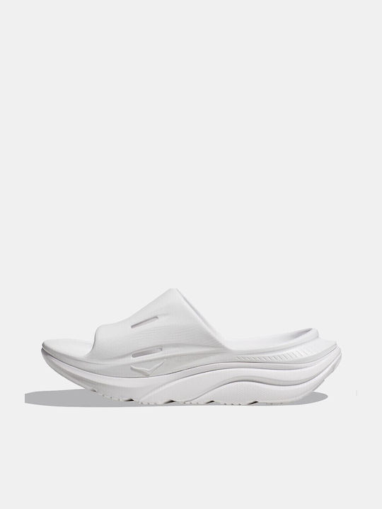 HOKA Glide Ora Recovery Herren Flip-Flops Weiße