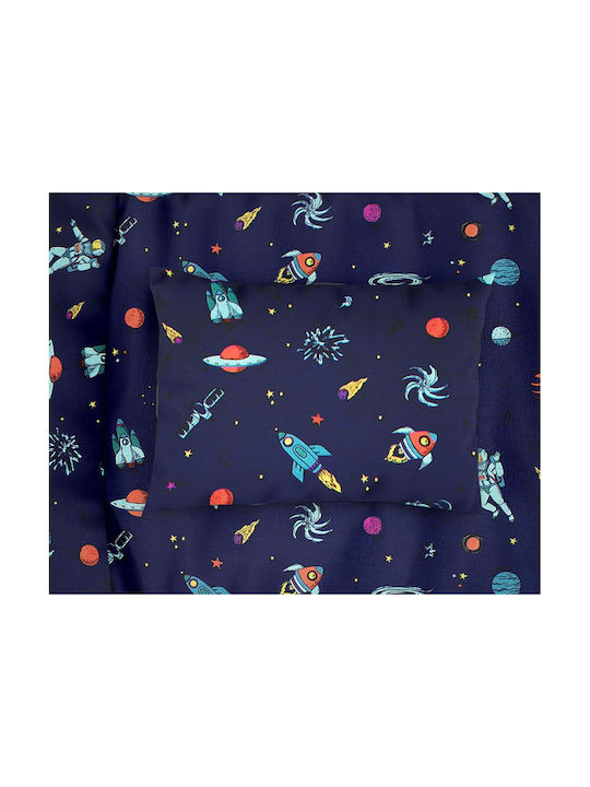 Dimcol Space Kids Duvet Cover Single Cotton 189 Blue 160x240cm