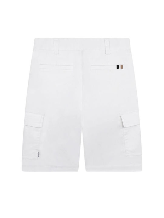 Hugo Boss Kinder Shorts/Bermudas Stoff Weiß