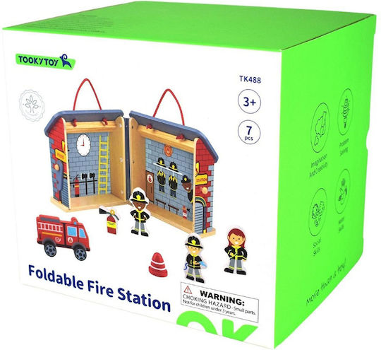 Tooky Toys Πυροσβεστικός Σταθμός για 3+ Ετών