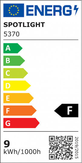 Spot Light LED Bulb 9W for Socket E27 and Shape A60 Cool White 750lm