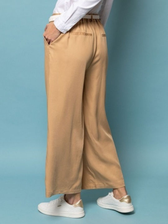 Heavy Tools Women's Fabric Trousers Beige