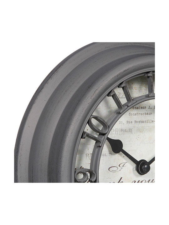 Atmosphera Wanduhr Kunststoff Grey Ø21.5cm