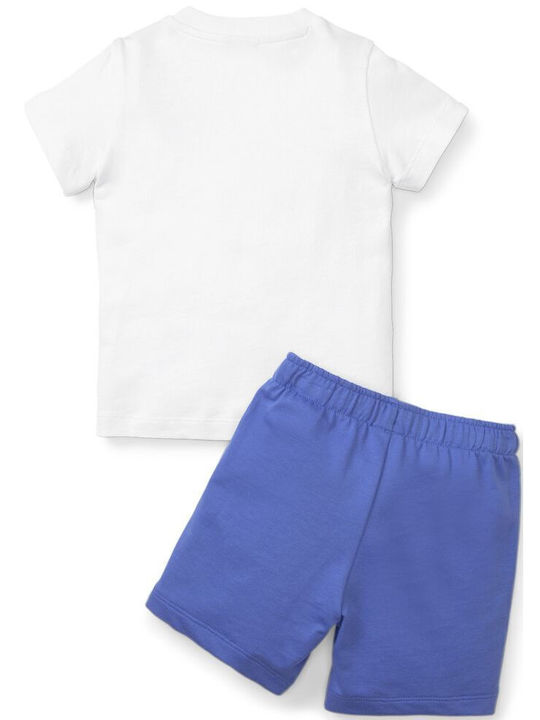 Puma Kids Set with Shorts Summer 2pcs White