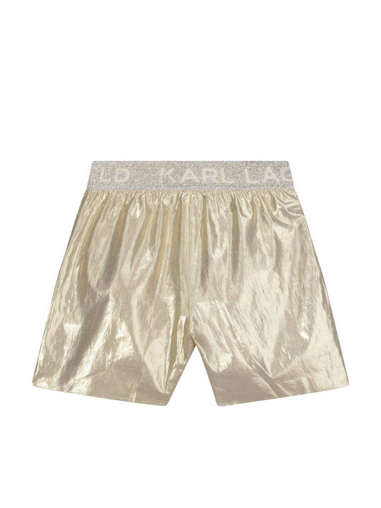 Șort/Salopetă Copii din Material Textil Auriu