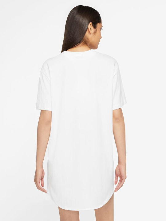 Nike Summer Mini Athletic Dress Short Sleeve White