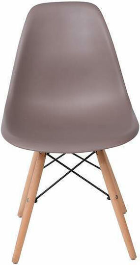Art Wood Καρέκλες Κουζίνας από Πολυπροπυλένιο Sand Beige 4τμχ 47x54x82εκ.