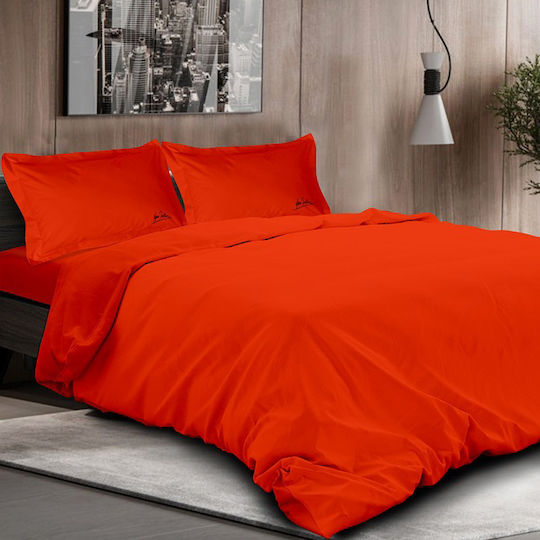 Makis Tselios Home Sheet Sets Queen 240x260cm. Lor Orange 4pcs