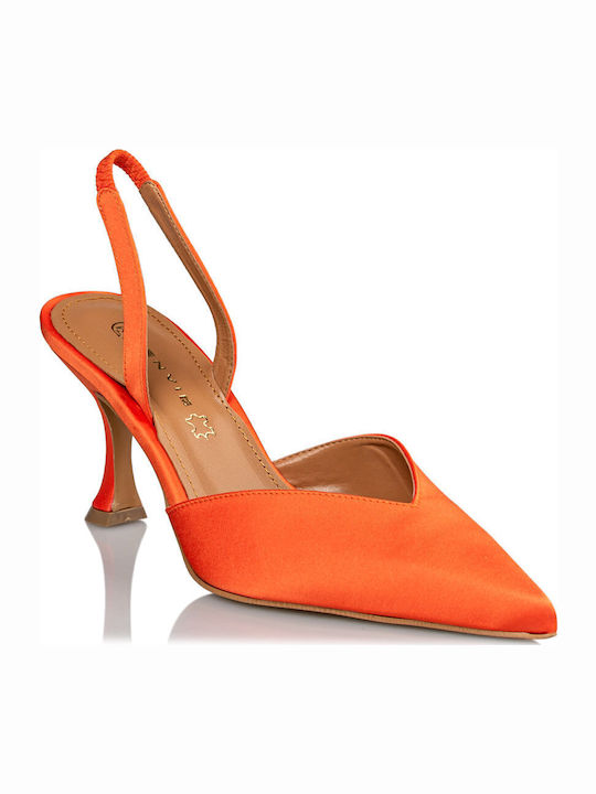 Pointed Toe Orange High Heels