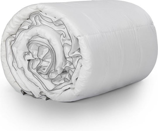 Primaviera Deluxe Duvet Double 200x200cm Percale Cotton Touch 4-Seizoenen Dekbed White