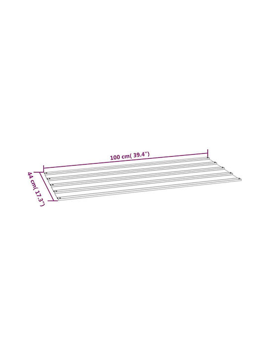 vidaXL Γαλβανιζέ Πάνελ Οροφής Π100xΒ44cm