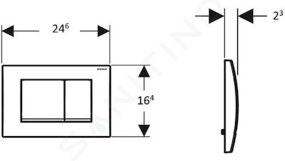 Geberit Spülplatten für Toiletten Doppelspülung 115.137.46.1