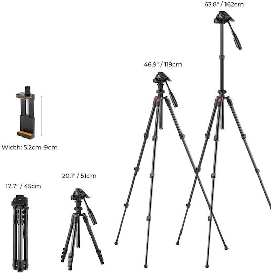 K&F Concept K234A0 Τρίποδο - Βίντεο
