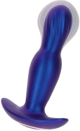 ToyJoy The Stout Anal Plug with Wireless Functionality and Vibration Blue