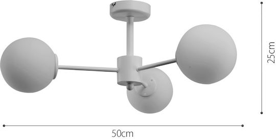 Inlight Ceiling Mount Light 50cm White with Socket G9