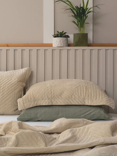 Palamaiki Dizza Coverlet Queen Size from Polyester Vanilla 220x240cm