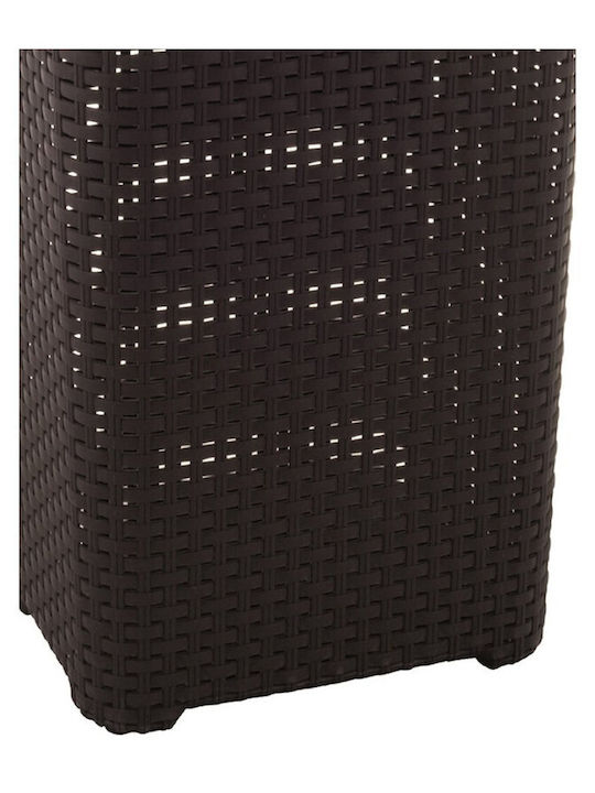Curver 193009 Coș De Rufe Din Plastic 40lt Cu Capac 44.8x26.5x61.5cm Maro