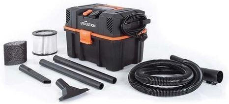 Evolution R15VAC Vacuum Wet / Dry 1000W with Plastic Bin 15lt