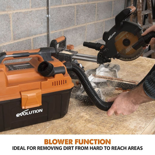 Evolution R11VAC-Li Επαναφορτιζόμενο Σκουπάκι Χειρός 18V Χωρίς Φορτιστή και Μπαταρία Πορτοκαλί
