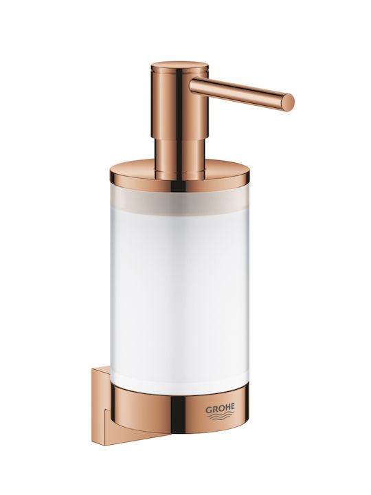 Grohe Selection Επιτοίχια Ποτηροθήκη Μεταλλική Ροζ Χρυσή