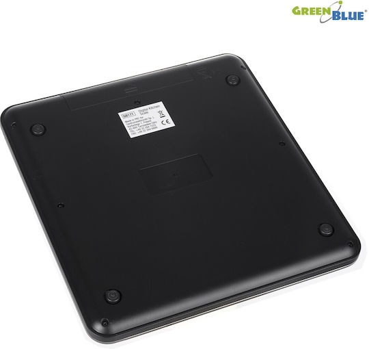 Green Blue GB171 Ψηφιακή Ζυγαριά Κουζίνας έως 5kg Μαύρη