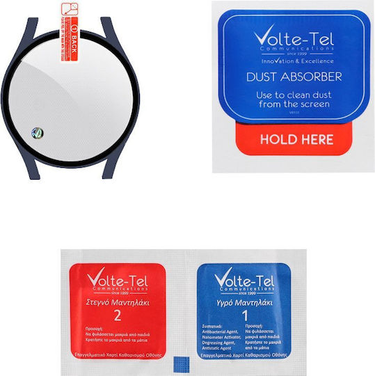 Volte-Tel Full Face Tempered Glass για το Galaxy Watch 5 40mm 1τμχ 8325687 Blue