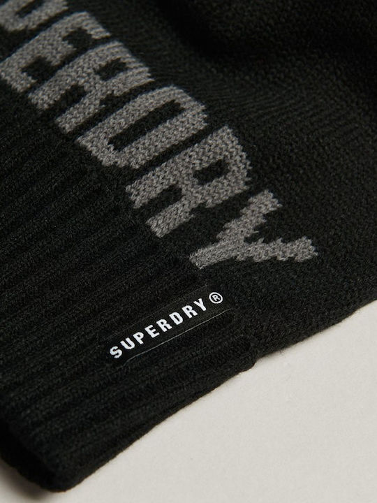 Pom Pom Beanie Γυναικείος Σκούφος Πλεκτός σε Μαύρο χρώμα