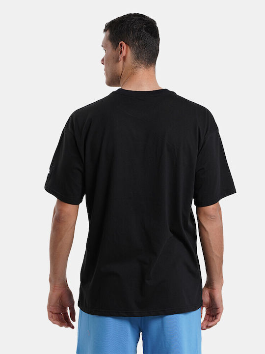 Body Action Herren T-Shirt Kurzarm Schwarz