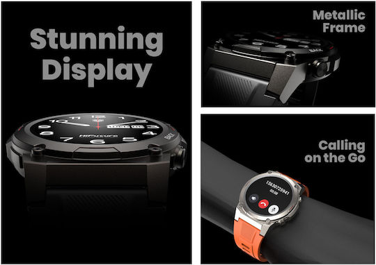 HiFuture FutureGo Mix 2 Oțel inoxidabil Smartwatch (Raven Black)