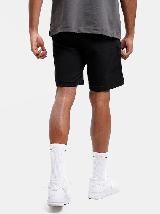 S22-55013 Αθλητική Ανδρική Βερμούδα Regular Fit Μαύρη