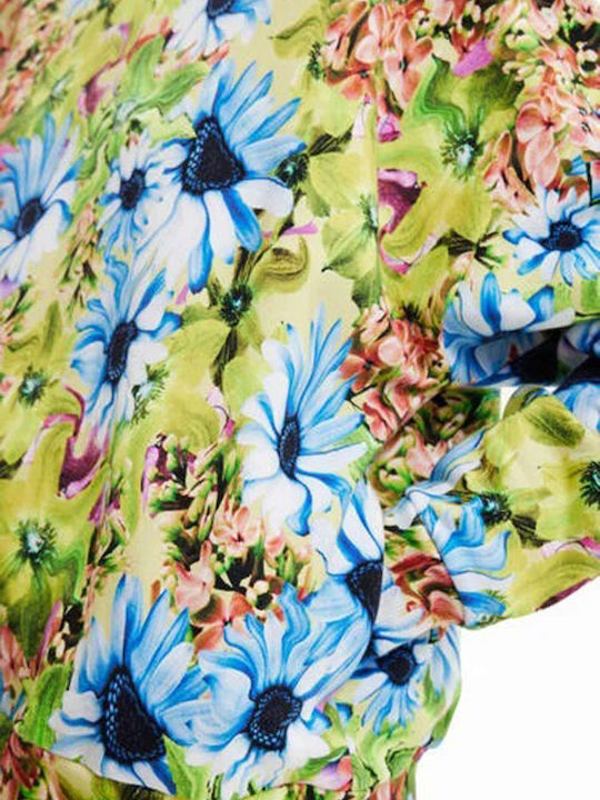 Bugs Flowers Γυναικείο Φούτερ με Κουκούλα Πράσινο
