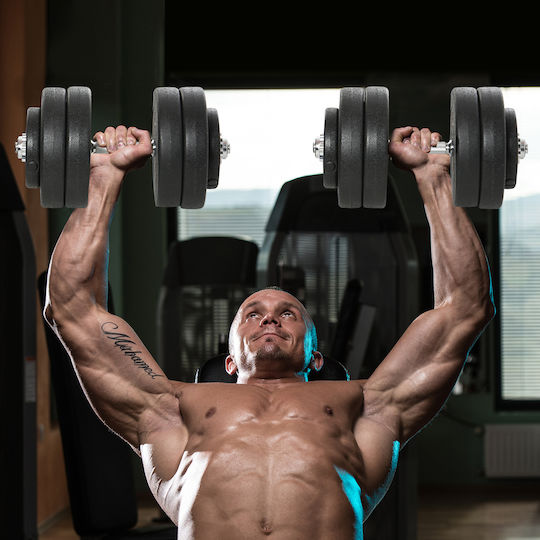 HomCom Dumbbell Set with Bar 50kg