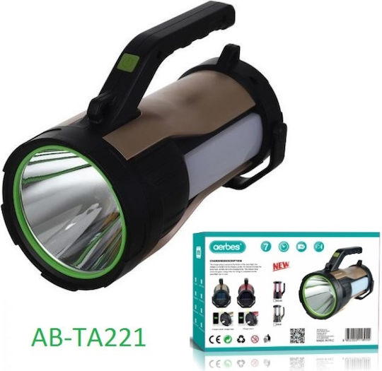 Aerbes Rechargeable Handheld Spotlight LED Aerbes TA221 Gold