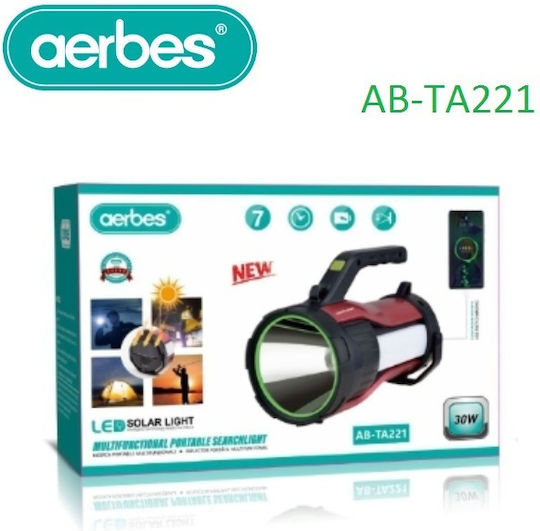 Aerbes Wiederaufladbar Handstrahler LED Aerbes AB-TA221 Schwarz